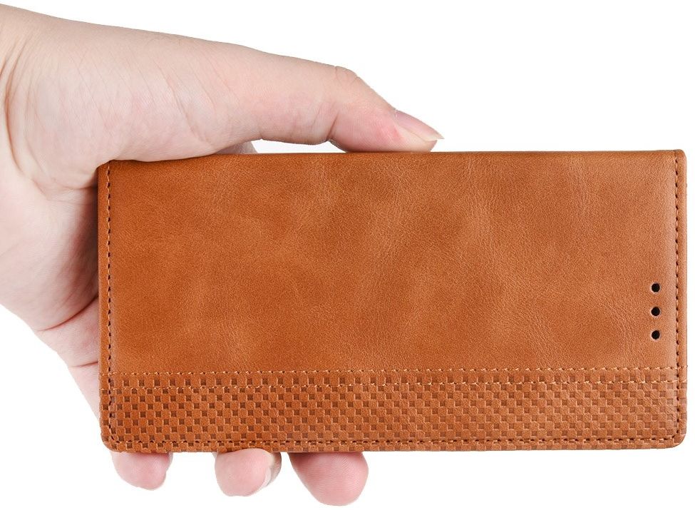 Motorola Moto G9 Power Hoesje Vintage Portemonnee Book Case Bruin afbeelding 6