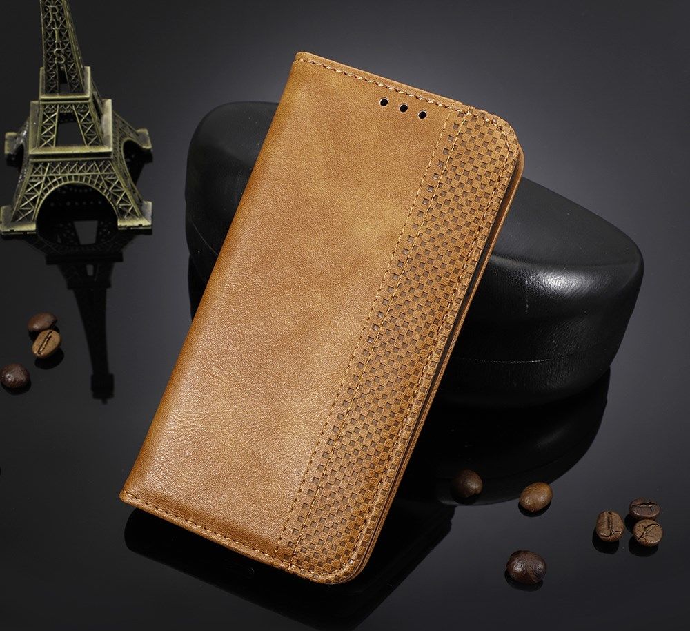 Motorola Moto G9 Power Hoesje Vintage Portemonnee Book Case Bruin afbeelding 7