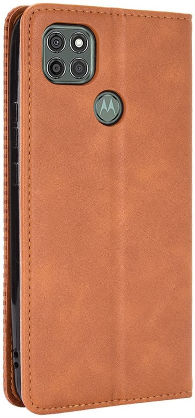 Motorola Moto G9 Power Hoesje Vintage Portemonnee Book Case Bruin afbeelding 4