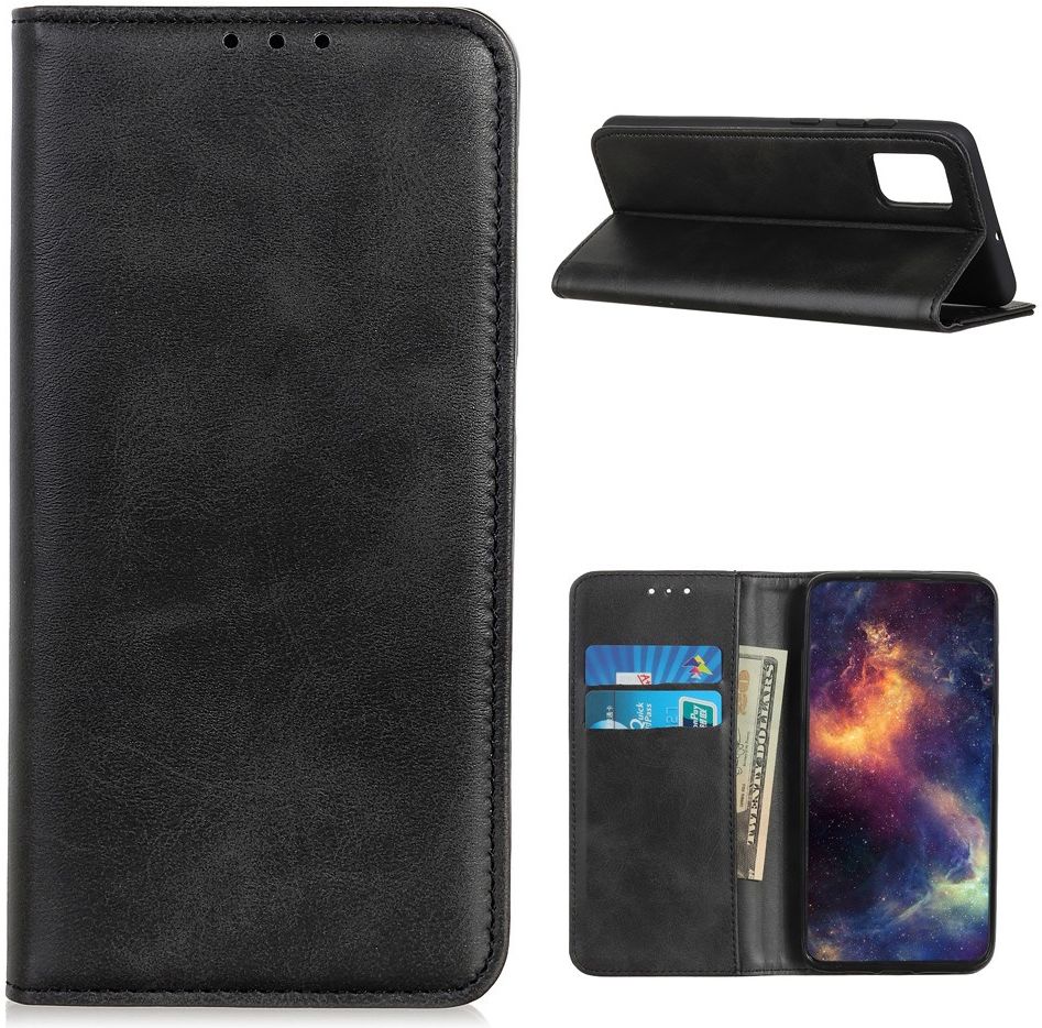 Xiaomi Poco M3 Hoesje Portemonnee Splitleer Book Case Zwart afbeelding 6