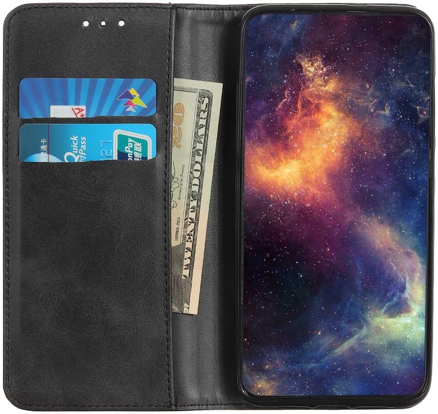 Xiaomi Poco M3 Hoesje Portemonnee Splitleer Book Case Zwart afbeelding 1