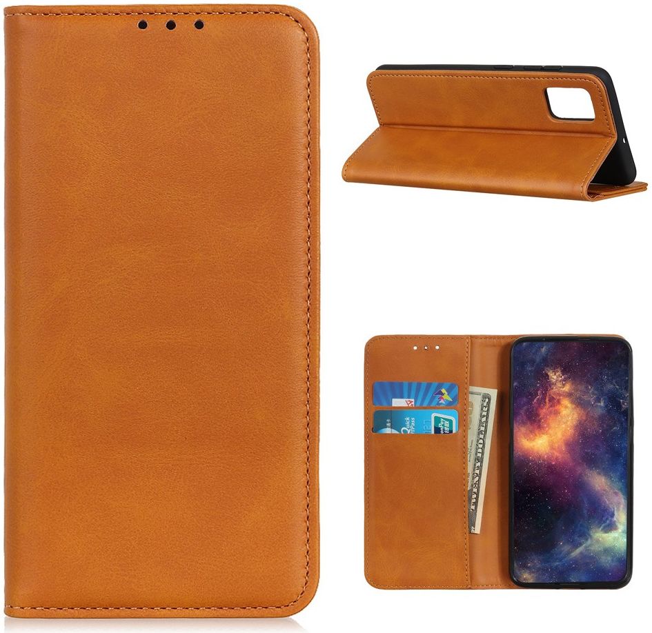 Xiaomi Poco M3 Hoesje Portemonnee Splitleer Book Case Bruin afbeelding 6
