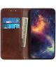 Xiaomi Poco M3 Hoesje Portemonnee Splitleer Book Case Coffee