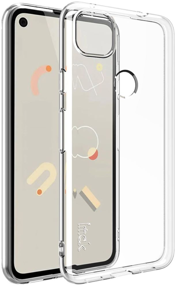 IMAK UX-5 Series Google Pixel 4A Hoesje Flexibel Dun TPU Transparant afbeelding 1
