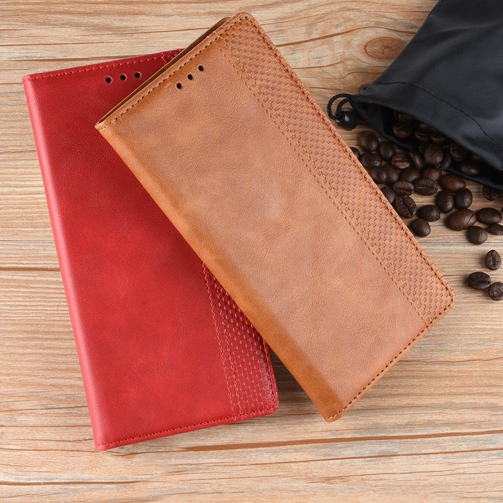 Google Pixel 4A Hoesje Vintage Portemonnee Book Case Bruin afbeelding 7