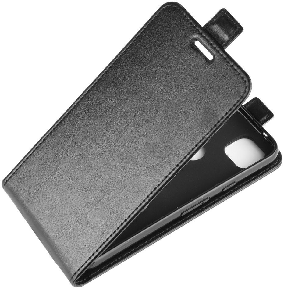 Google Pixel 4A Hoesje Verticale Flip Case Zwart afbeelding 2