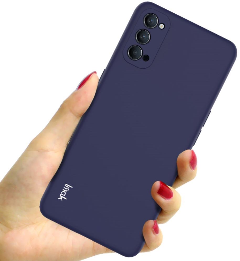 IMAK UC-2 Series Oppo Reno 4 5G Hoesje Dun TPU Donker Blauw afbeelding 2