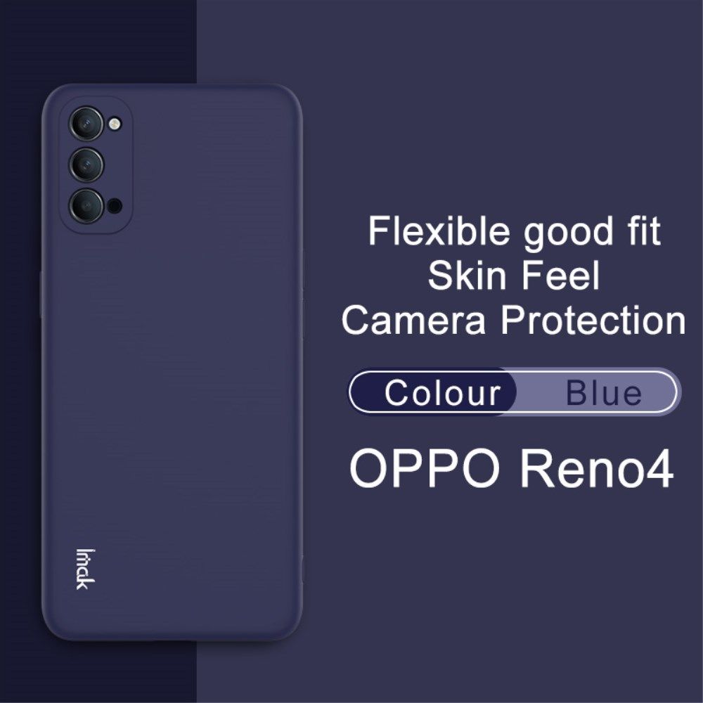 IMAK UC-2 Series Oppo Reno 4 5G Hoesje Dun TPU Donker Blauw afbeelding 3