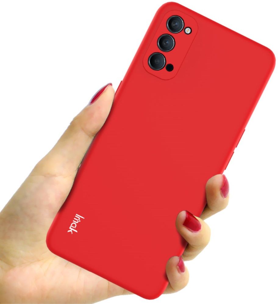 IMAK UC-2 Series Oppo Reno 4 5G Hoesje Dun TPU Rood afbeelding 2