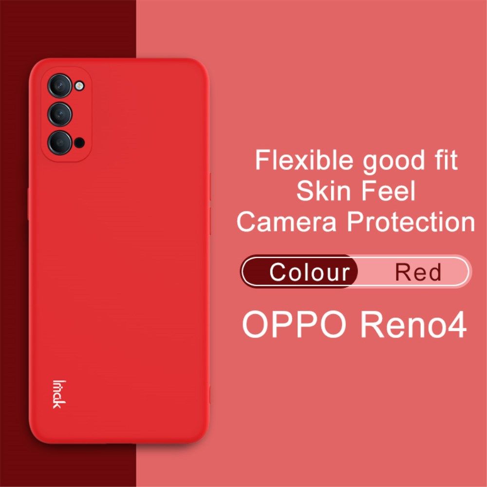 IMAK UC-2 Series Oppo Reno 4 5G Hoesje Dun TPU Rood afbeelding 3