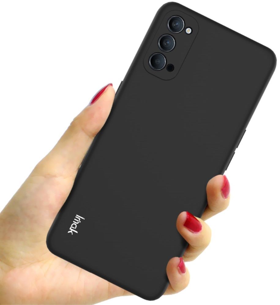IMAK UC-2 Series Oppo Reno 4 5G Hoesje Dun TPU Zwart afbeelding 2