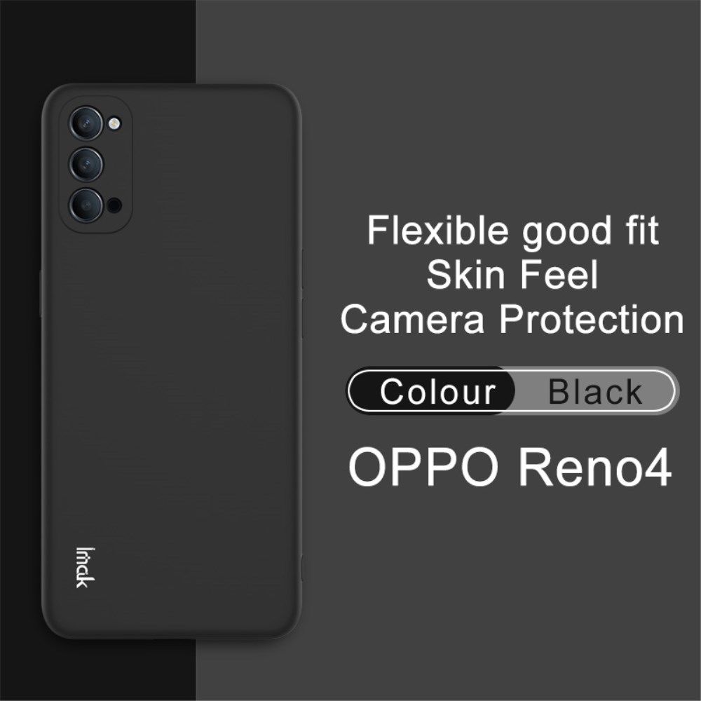 IMAK UC-2 Series Oppo Reno 4 5G Hoesje Dun TPU Zwart afbeelding 3