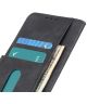 KHAZNEH Realme 7 Pro Hoesje Retro Wallet Book Case Zwart
