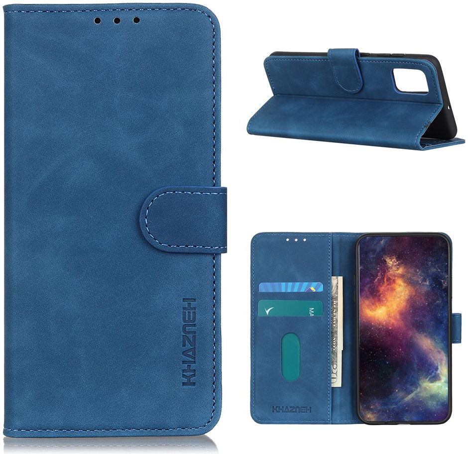 Realme 7 Pro Hoesje Retro Wallet Book Case Blauw afbeelding 5