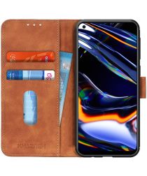 Realme 7 Pro Hoesje Retro Wallet Book Case Bruin