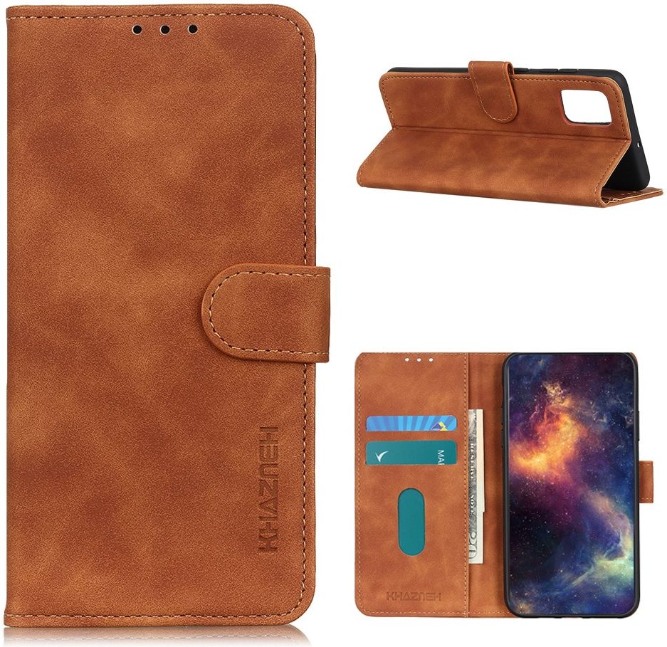 Realme 7 Pro Hoesje Retro Wallet Book Case Bruin afbeelding 5