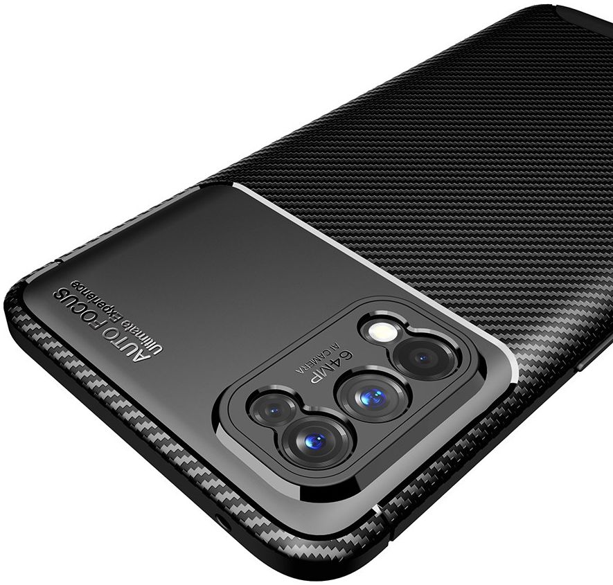 Realme 7 Pro Hoesje Siliconen Carbon TPU Back Cover Zwart afbeelding 9