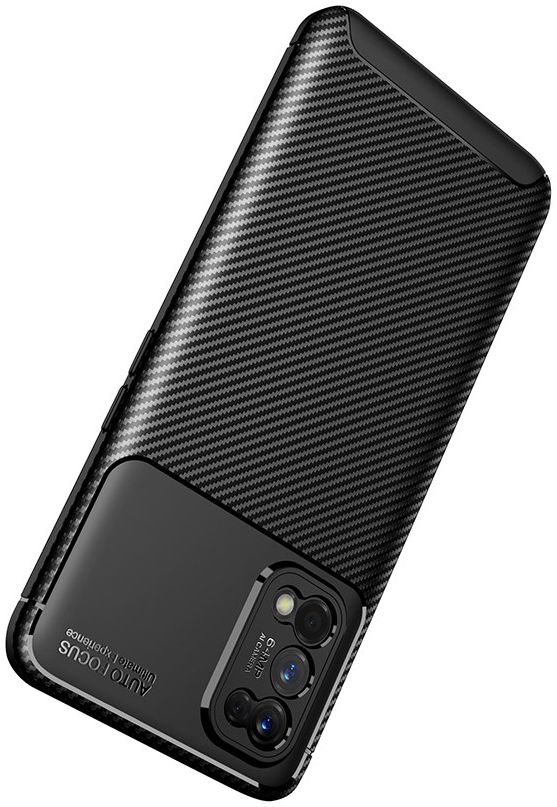 Realme 7 Pro Hoesje Siliconen Carbon TPU Back Cover Zwart afbeelding 8