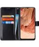 Oppo A73 5G Hoesje Wallet Book Case Zwart