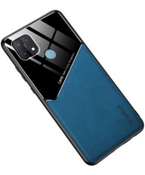 Oppo A15 Hoesje TPU Hybride Back Cover Blauw