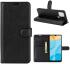 Oppo A15 Litchi Skin Portemonnee Hoesje Book Case Zwart afbeelding 3