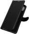Oppo A15 Litchi Skin Portemonnee Hoesje Book Case Zwart afbeelding 2