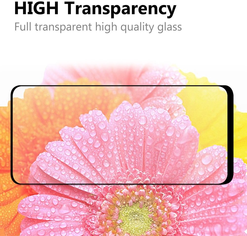Realme 7 Full Glue 9H Arc Edge Tempered Glass Screenprotector Zwart afbeelding 5