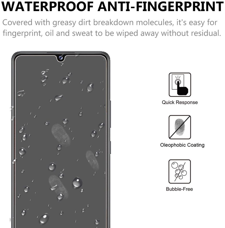 Samsung Galaxy A42 Screenprotector 2.5D Arc Edge Tempered Glass afbeelding 4