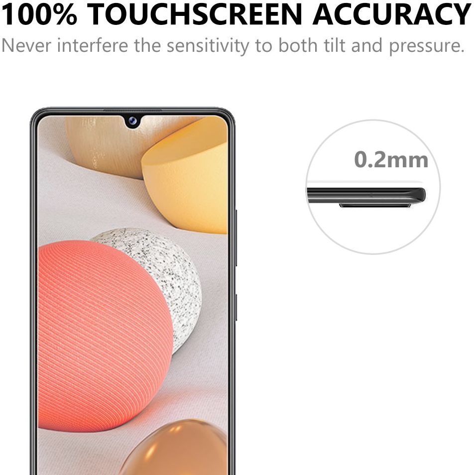 Samsung Galaxy A42 Screenprotector 2.5D Arc Edge Tempered Glass afbeelding 6