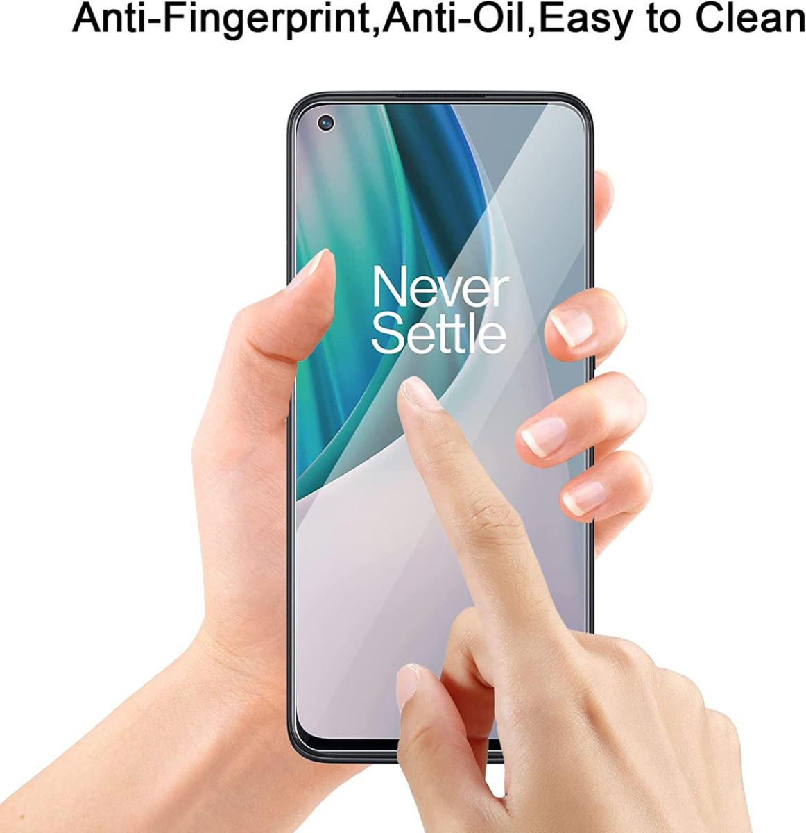 OnePlus Nord N10 Screenprotector Ultra Clear Display Folie afbeelding 2
