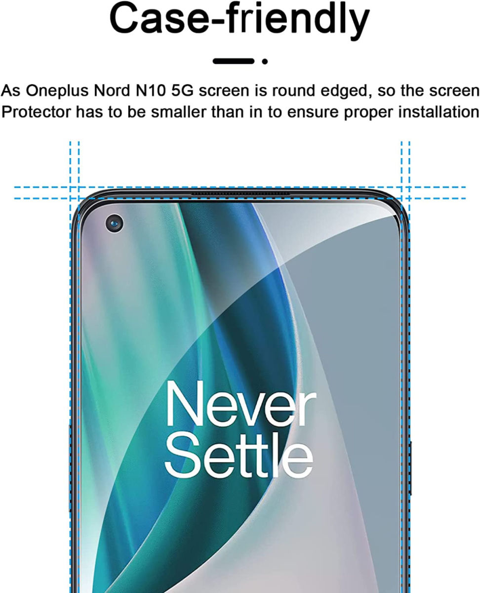 OnePlus Nord N10 Screenprotector Ultra Clear Display Folie afbeelding 3