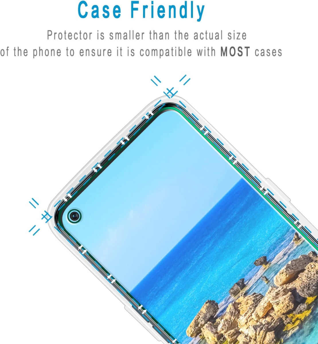OnePlus Nord N100 Screenprotector Ultra Clear Display Folie afbeelding 3