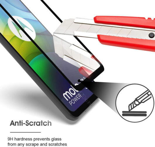 Motorola Moto G9 Power 0.3mm Arc Edge Tempered Glass Screenprotector afbeelding 3