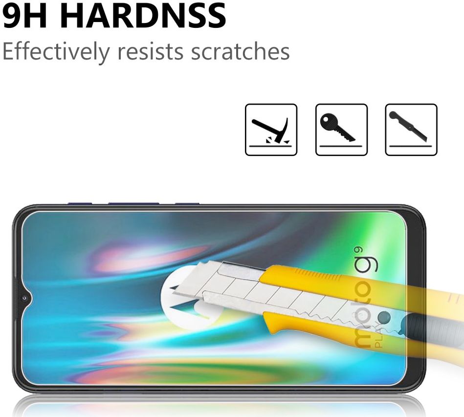 Motorola Moto G9 Play Screenprotector 2.5D Arc Edge Tempered Glass afbeelding 4
