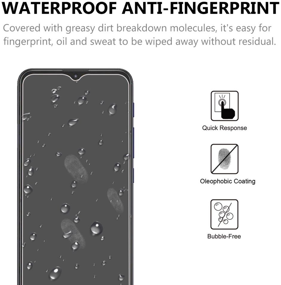 Motorola Moto G9 Play Screenprotector 2.5D Arc Edge Tempered Glass afbeelding 5