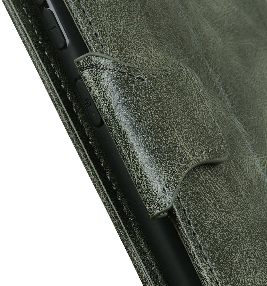 OnePlus Nord N100 Hoesje Portemonnee Crazy Horse Book Case Groen afbeelding 7