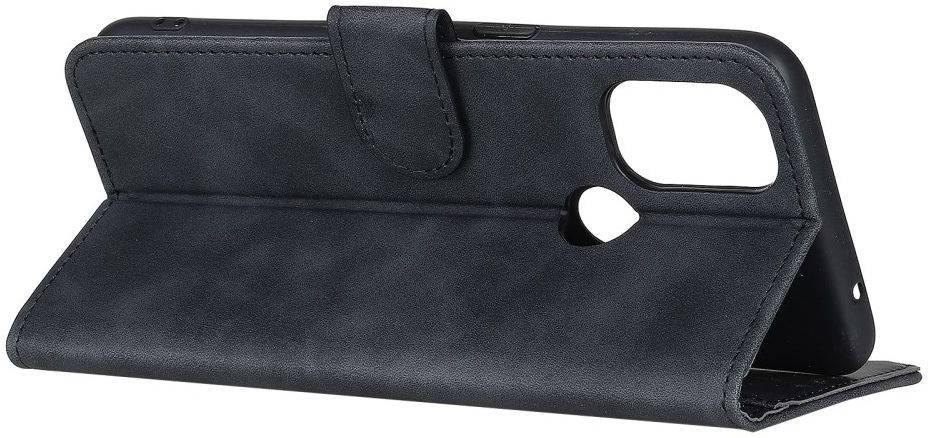 KHAZNEH OnePlus Nord N100 Hoesje Retro Wallet Book Case Zwart afbeelding 6