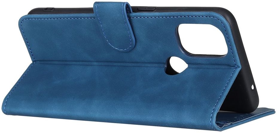 KHAZNEH OnePlus Nord N100 Hoesje Retro Wallet Book Case Blauw afbeelding 6