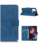 OnePlus Nord N10 Hoesje Retro Wallet Book Case Blauw