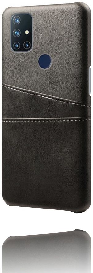 OnePlus Nord N10 Hoesje Back Cover met Kaarthouder Zwart afbeelding 5