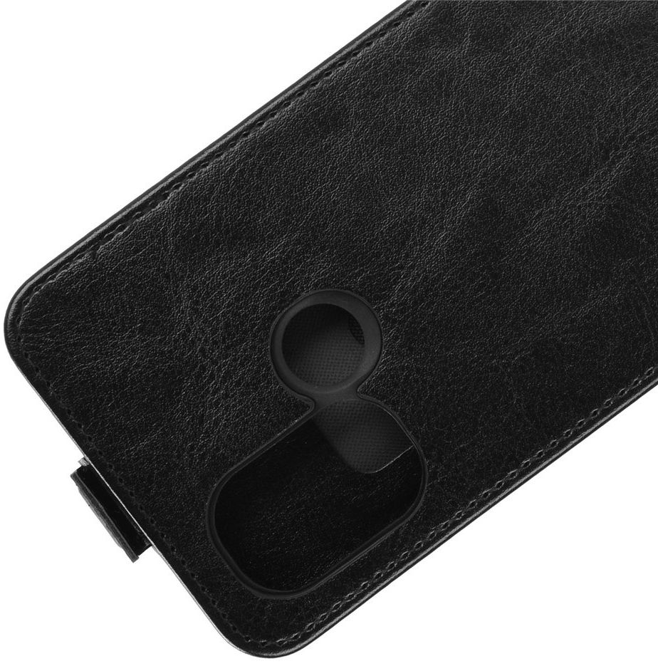 OnePlus Nord N100 Hoesje Verticale Flip Zwart afbeelding 3