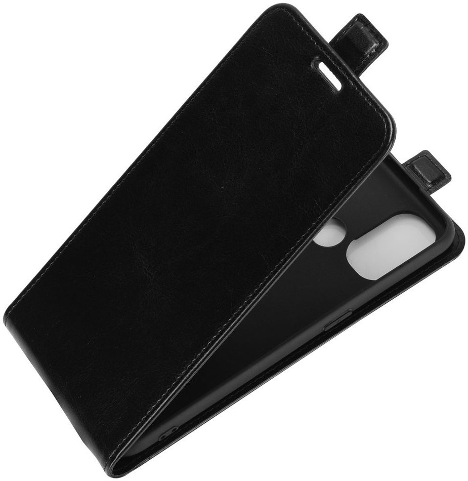 OnePlus Nord N100 Hoesje Verticale Flip Zwart afbeelding 1
