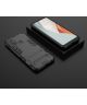 OnePlus Nord N100 Hoesje Shock Proof Back Cover Met Kickstand Zwart