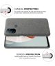 OnePlus Nord N100 Hoesje Stoffen Back Cover Grijs