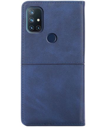 OnePlus Nord N10 Hoesje Portemonnee Book Case Blauw Hoesjes