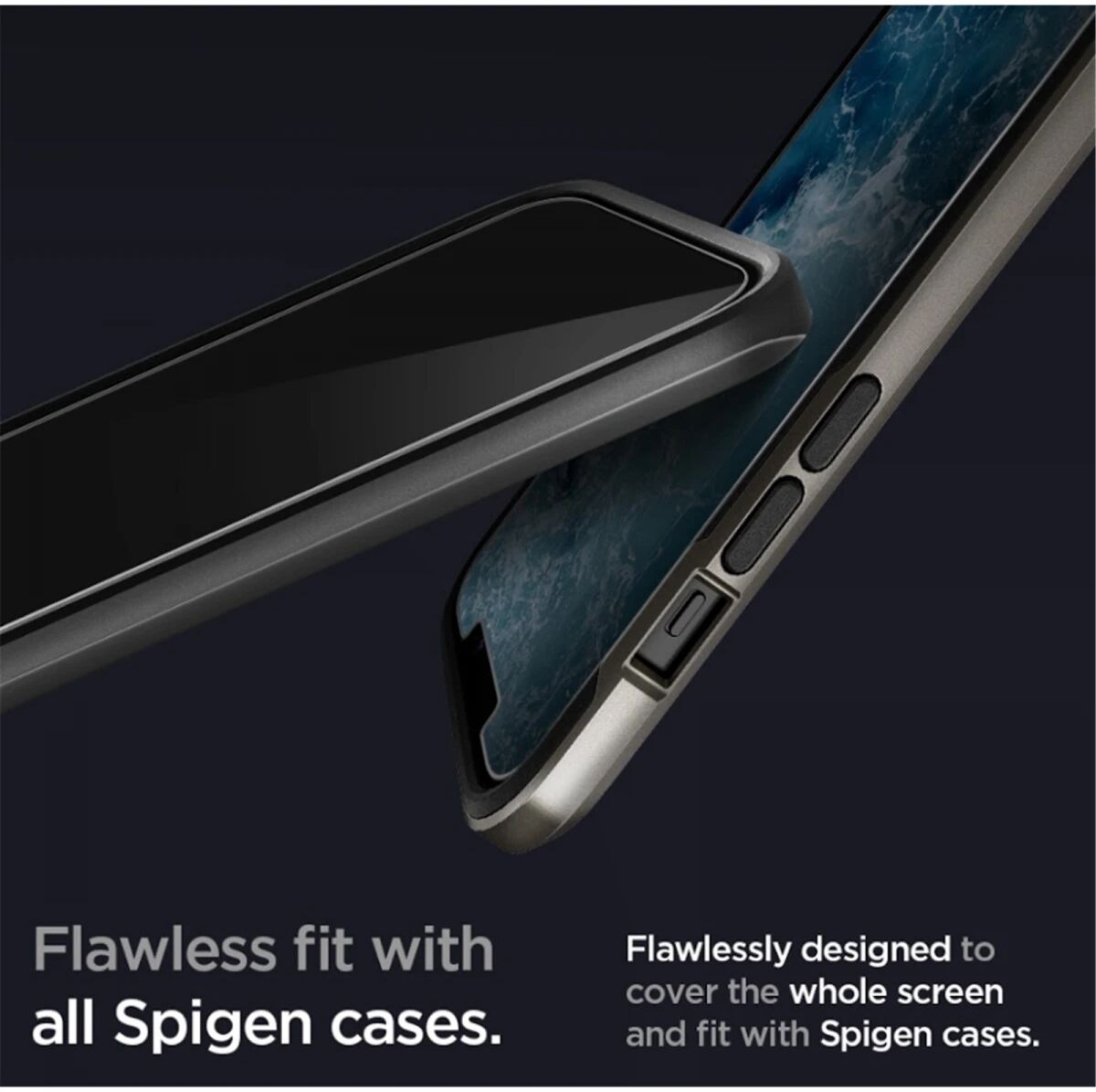 Spigen Glas.tR Apple iPhone 12 / 12 Pro Privacy Glass Screen Protector afbeelding 6