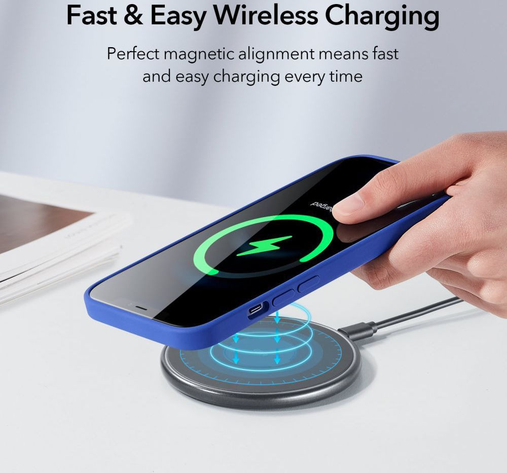 ESR Cloud Apple iPhone 12 Pro Max Hoesje voor MagSafe / HaloLock Blauw afbeelding 5