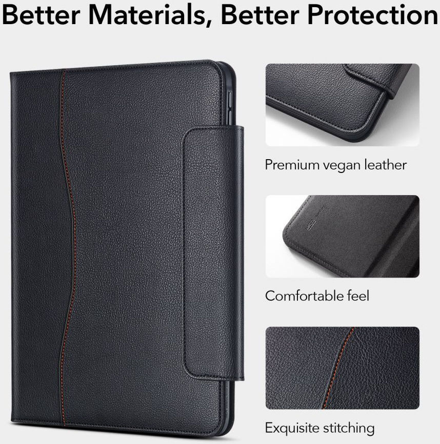 ESR Business Apple iPad Air 2020 Hoes Tri-Fold Book Case Zwart afbeelding 4
