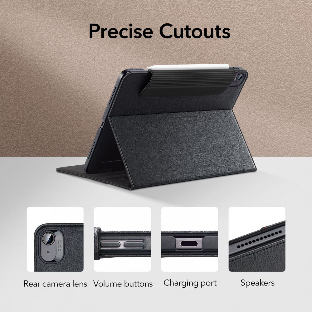 ESR Business Apple iPad Air 2020 Hoes Tri-Fold Book Case Zwart afbeelding 8