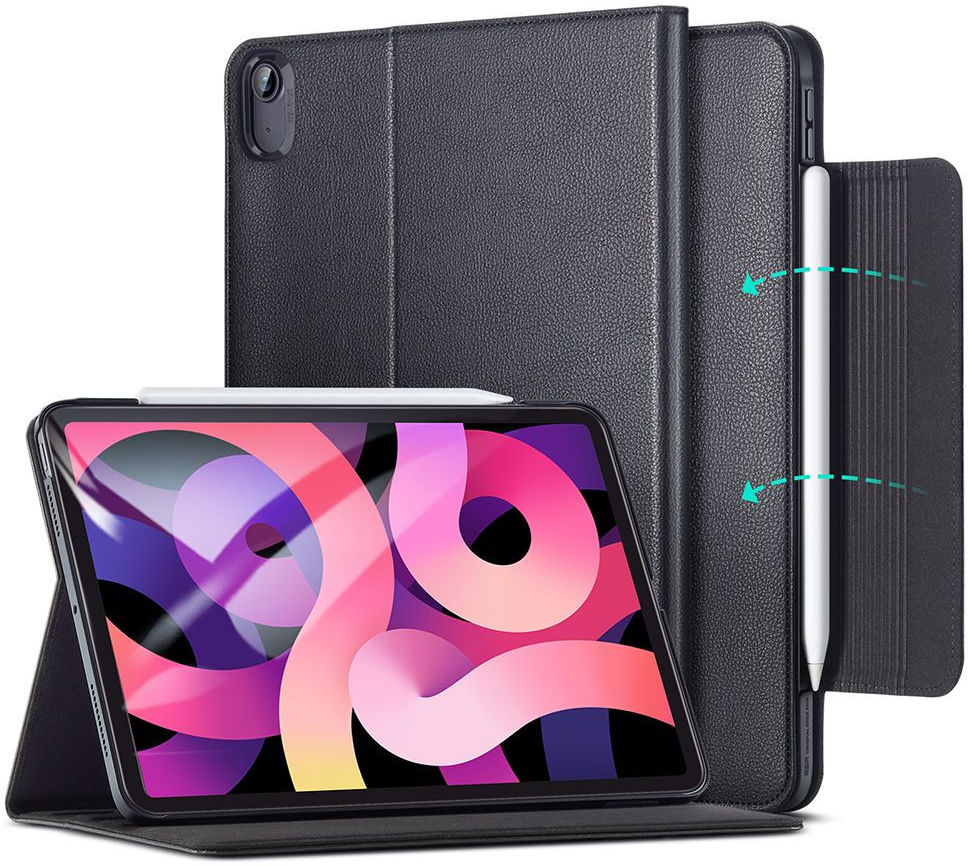 ESR Business Apple iPad Air 2020 Hoes Tri-Fold Book Case Zwart afbeelding 1